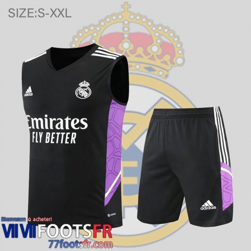 Sans manches Real Madrid noir Homme 2022 2023 PL511