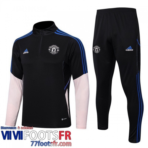 Survetement de Foot Manchester United noir Homme 2022 2023 TG564