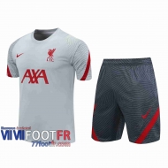 77footfr Survetement Foot T-shirt Liverpool blanc 2020 2021 TT66