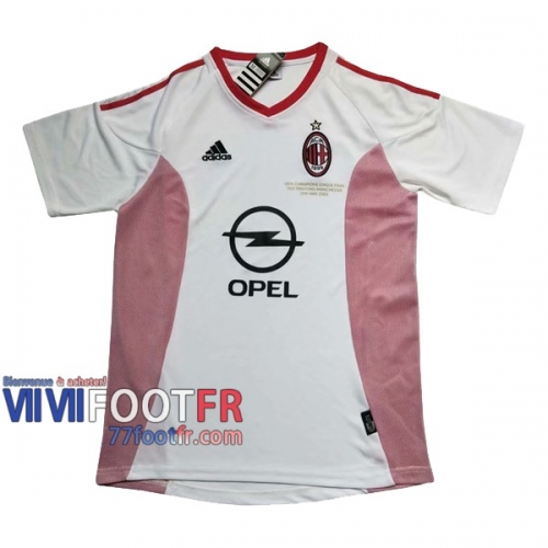 77footfr Retro Maillot de foot Milan AC Exterieur 2002/2003