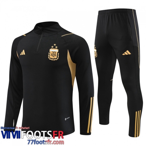 Survetement de Foot Argentine noir Homme 2023 2024 TG849