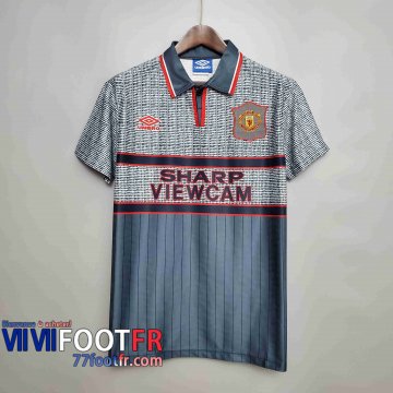 77footfr Retro Maillots foot 95 96 Manchester United Exterieur