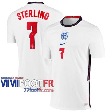 77footfr Angleterre Maillot de foot Sterling #7 Domicile 20-21