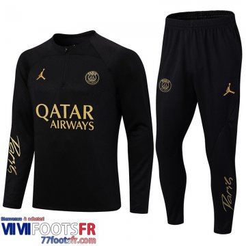 Survetement de Foot PSG Paris noir Homme 2022 2023 TG473