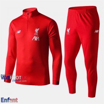 Promo: Ensemble Survetement Liverpool FC Enfant Rouge 2019/2020 Retro