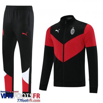 Veste Foot AC Milan Homme Noir rouge 2021 2022 JK103