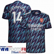 Maillot De Foot Arsenal Third Homme 21 22 # Aubameyang 14