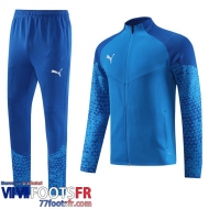 Veste Foot Sport bleu Homme 2023 2024 JK748