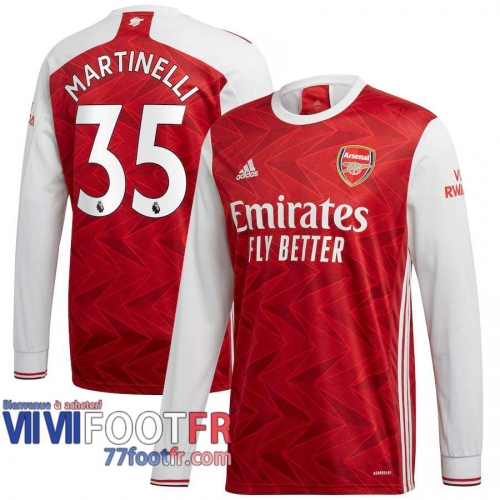 Maillot de foot Arsenal Martinelli #35 Domicile Manches longues 2020 2021