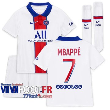 Maillot de foot PSG Mbappé #7 Exterieur Enfant 20-21