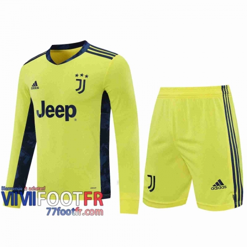 77footfr Maillots foot Juventus Gardiens de but Manche Longue Aquamarine 2020 2021