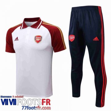 Polo foot Arsenal Blanc Homme 2021 2022 PL402