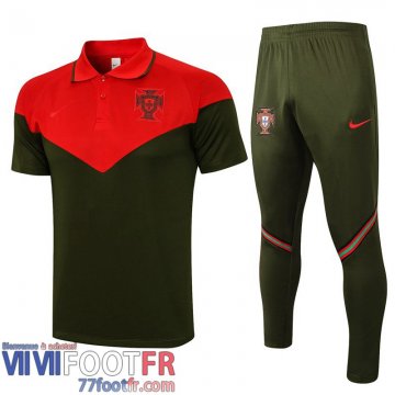 Polo foot Portugal Rouge, Vert Uomo 2021 2022 PL86