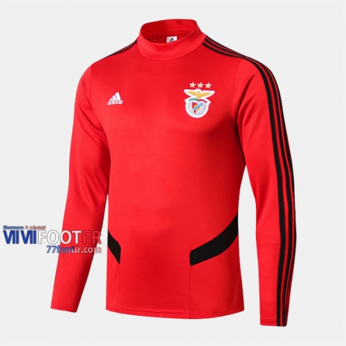 Nouveaux Destockage Sweatshirt Foot Benfica FC Rouge 2019-2020