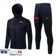 Veste Foot - Sweat A Capuche France Homme noir 2021 2022 JK109