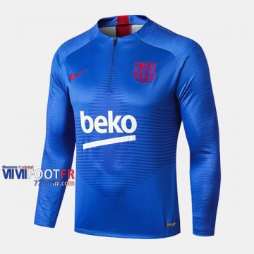 Le Nouveau Top Qualité Sweatshirt Foot Barcelone Bleu 2019-2020