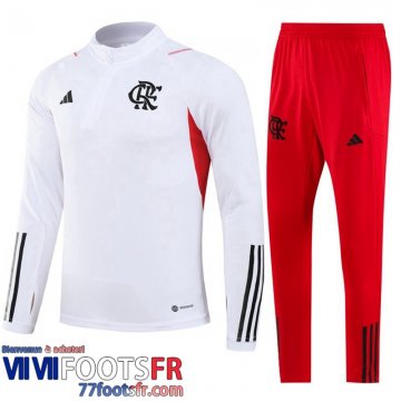 Survetement de Foot Flamengo Blanc Homme 2023 2024 TG991
