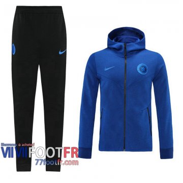 Veste De Foot - Sweat a Capuche Chelsea Bleu brillant 20-21 J172