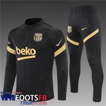 Survetement de Foot Barcelone le noir Enfant 21 22 TK115