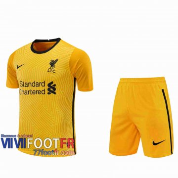 77footfr Maillots foot Liverpool Gardiens de but yellow 2020 2021