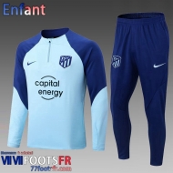 KIT: Survetement de Foot Atletico Madrid bleu ciel Enfant 2022 2023 TK396