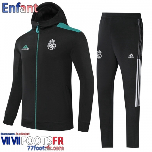 Veste Foot Real Madrid noir Enfant 21 22 TK219