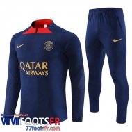 Survetement de Foot PSG bleu marine Homme 2023 2024 TG899