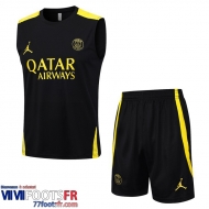 Survetement Sans manches PSG noir Homme 2023 2024 TG762