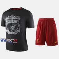 Ensemble Maillot Liverpool FC Enfant Noir 2019-2020 Personnalise :77Footfr