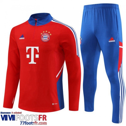 Survetement de Foot Bayern Munich rouge Homme 2022 2023 TG705