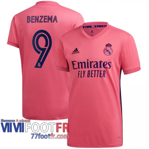 Maillot de foot Real Madrid Karim Benzema #9 Exterieur 2020 2021