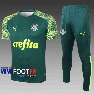 T-shirt de foot Palmeiras 2020 2021 Vert foncé C481#