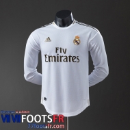 Retro Maillot De Foot Real Madrid Domicile Homme Manche Longue 19 20 FG1048
