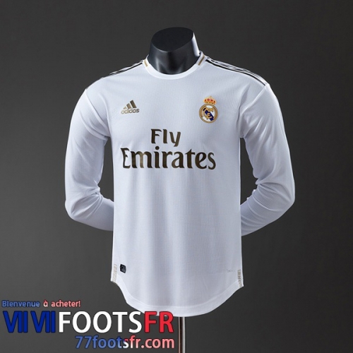 Retro Maillot De Foot Real Madrid Domicile Homme Manche Longue 19 20 FG1048