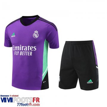 Survetement T Shirt Real Madrid Violet Homme 2023 2024 TG797