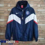 Coupe Vent - Sweat a Capuche PSG bleu Homme 2022 2023 WK165