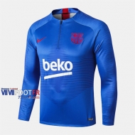 Le Nouveau Top Qualité Sweatshirt Foot Barcelone Bleu 2019-2020