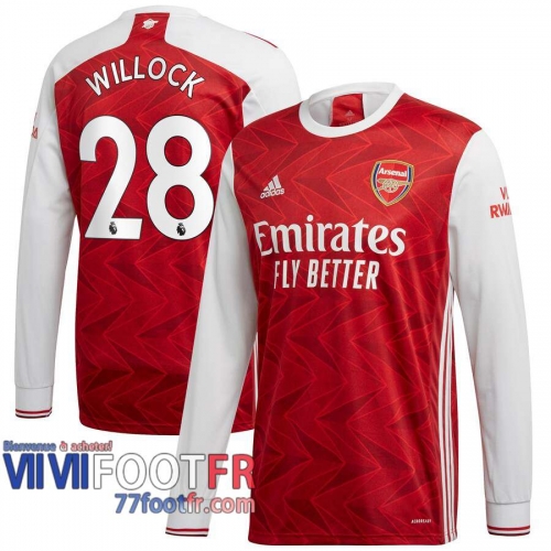 Maillot de foot Arsenal Willock #28 Domicile Manches longues 2020 2021