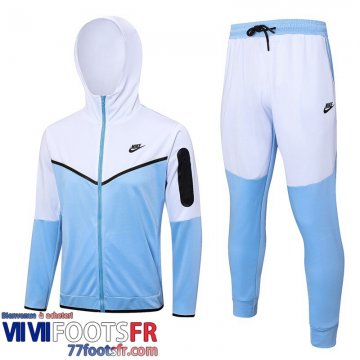 Veste Foot - Sweat A Capuche Sport bleu ciel Homme 2023 2024 JK766