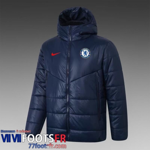 Doudoune Foot Chelsea bleu Homme 2021 2022 DD31