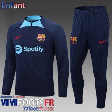 Survetement de Foot Barcelone bleu Enfant 2022 2023 TK492