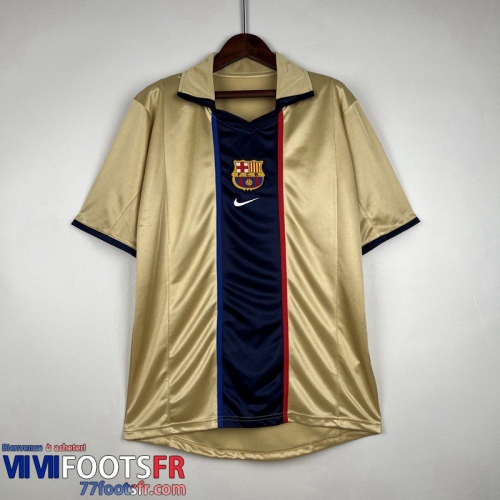 Retro Maillot De Foot Barcelone Exterieur Homme 2002 FG273