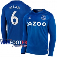 77footfr Everton Maillot de foot Allan #6 Domicile Manches longues 20-21