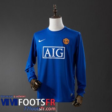 Retro Maillot De Foot Manchester United Exterieur Homme Manche Longue 2008 09 FG859