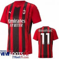Maillot De Foot AC Milan Domicile Ibrahimovic #11 Homme 21 22