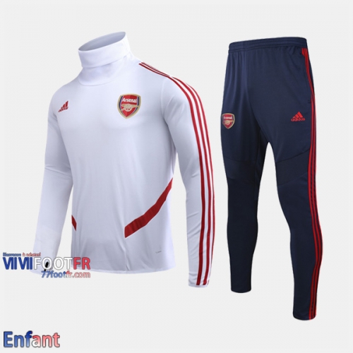 Promo: Ensemble Survetement Arsenal FC Enfant Blanc 2020/2021 Retro