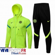 Veste Foot - Sweat A Capuche Inter Milan vert Homme 21 22 JK252