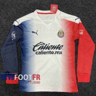 77footfr Maillots foot Chivas Exterieur Manche Longue 2020 2021