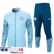Veste Foot Manchester City bleu clair Homme 2023 2024 B45
