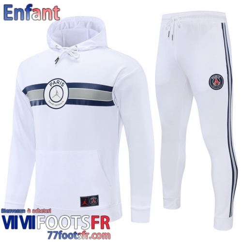 Sweatshirt Foot PSG Blanc Enfant 2022 2023 TK267